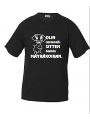 "OLIN NORMAALI, SITTEN HANKIN MÄYRÄKOIRAN" V-BASIC