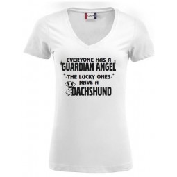 " EVERYONE HAS A GUARDIAN ANGEL, THE LUCKY ONES HAVE A DACHSHUND "