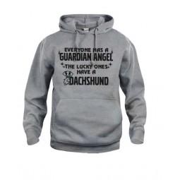 "EVERYONE HAS A GUARDIAN ANGEL, THE LUCKY ONES HAVE A DACHSHUND"