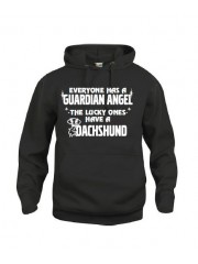 "EVERYONE HAS A GUARDIAN ANGEL, THE LUCKY ONES HAVE A DACHSHUND"