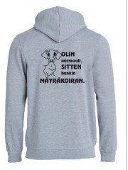 "OLIN NORMAALI, SITTEN HANKIN MÄYRÄKOIRAN"