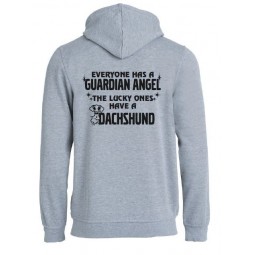 "EVERYONE HAS A GUARDIAN ANGEL, THE LUCKY ONES HAVE A DACHSHUND"