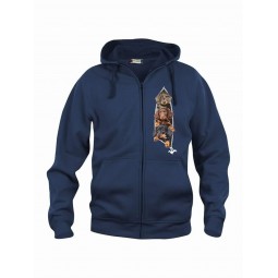 Huppari "Vetoketju-painatuksella"