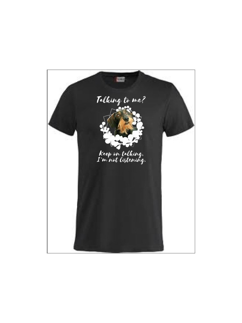 T-paita "Talking to me?" Karkeakarvainen