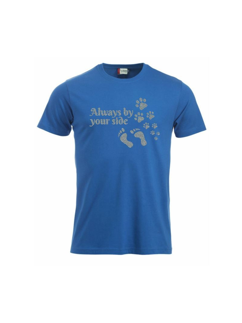 T-paita "Always by your side" GLITTER hopea