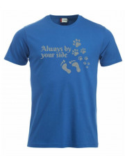 T-paita "Always by your side" GLITTER hopea