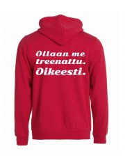 Huppari "OLLAAN ME TREENATTU."