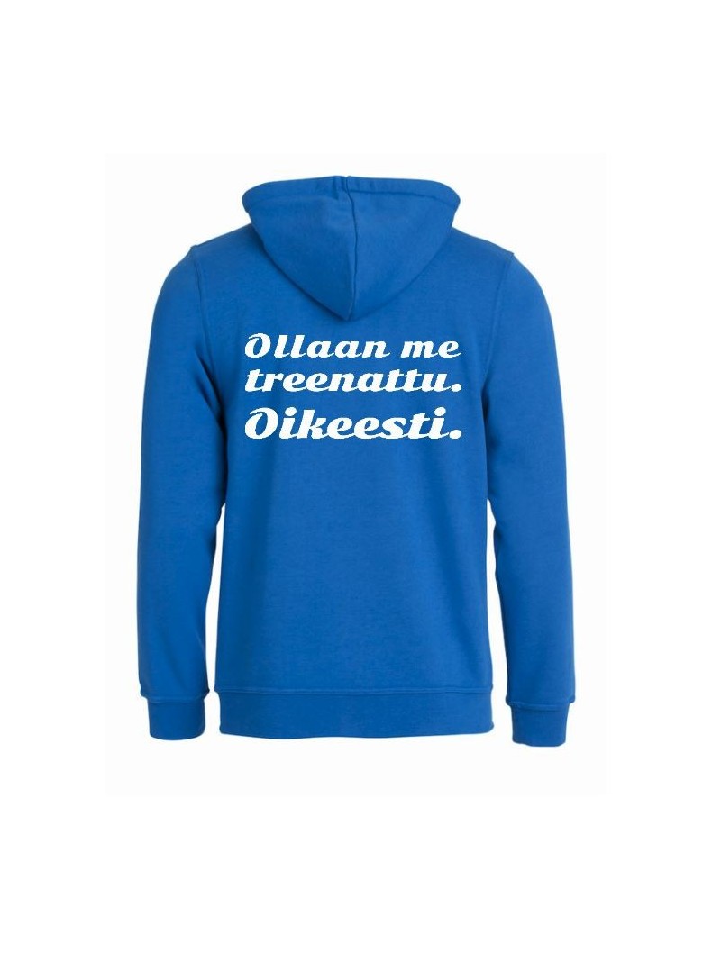 Huppari "OLLAAN ME TREENATTU."