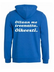 Huppari "OLLAAN ME TREENATTU."