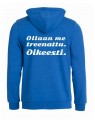 Huppari "OLLAAN ME TREENATTU."