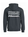 Huppari "OLLAAN ME TREENATTU."