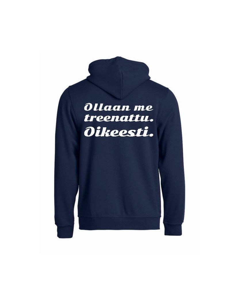 Huppari "OLLAAN ME TREENATTU."