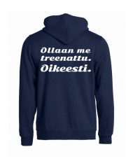 Huppari "OLLAAN ME TREENATTU."