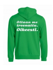 Huppari "OLLAAN ME TREENATTU."