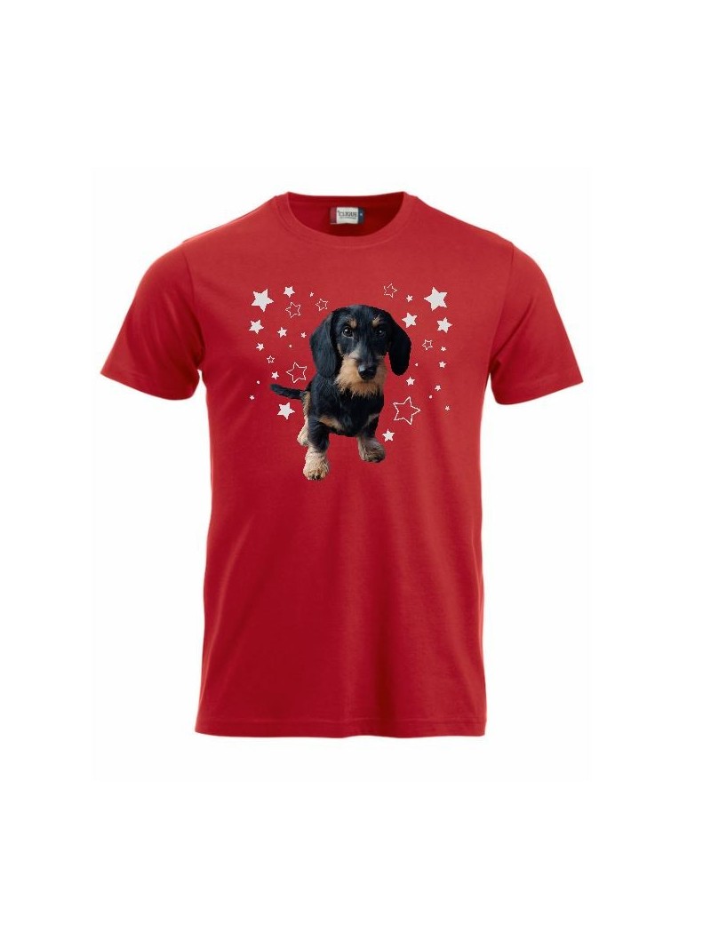 KARKEAKARVAINEN MÄYRÄKOIRA, musta "STARS"