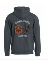 WE WILL WE WILL BARK YOU, full zip hoodie