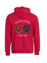 WE WILL WE WILL BARK YOU, full zip hoodie