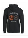 WE WILL WE WILL BARK YOU, full zip hoodie