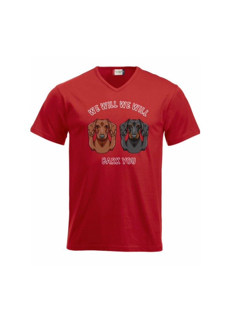 WE WILL WE WILL BARK YOU, v-neck