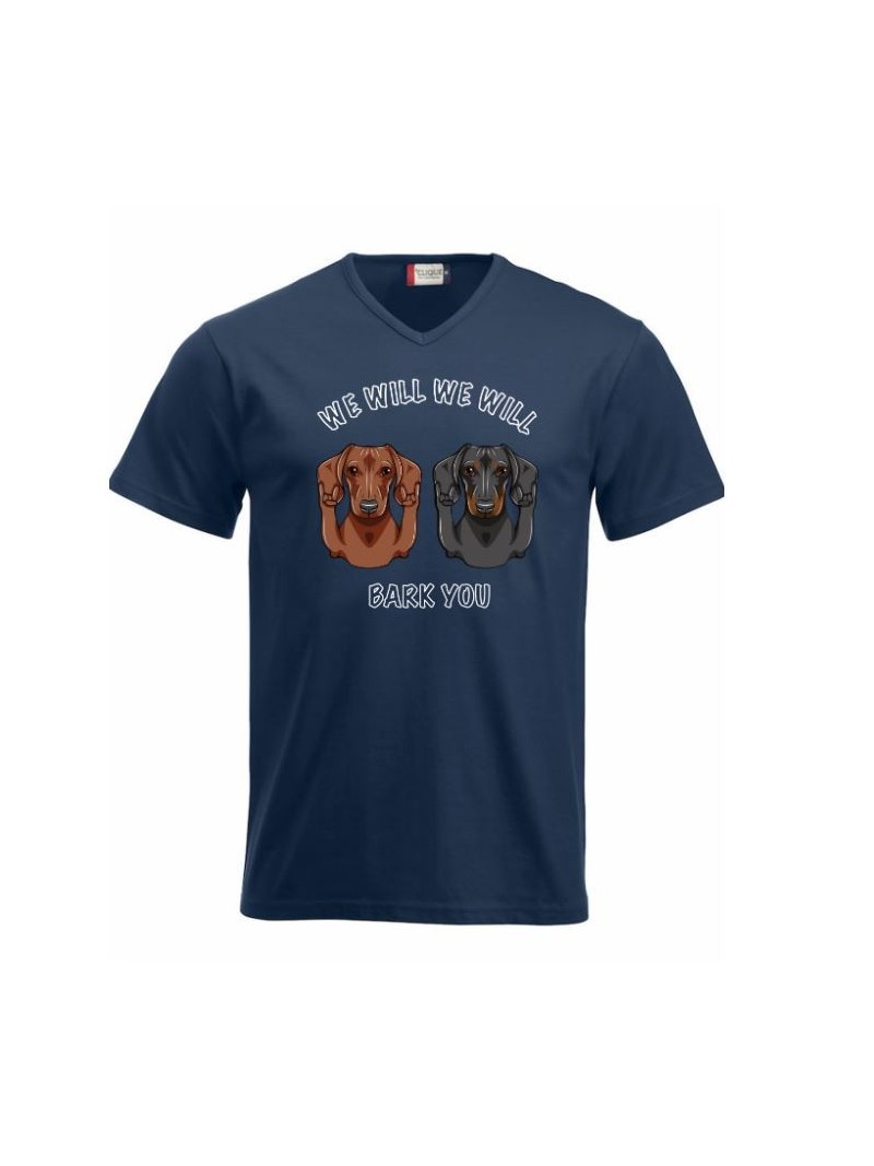 WE WILL WE WILL BARK YOU, v-neck