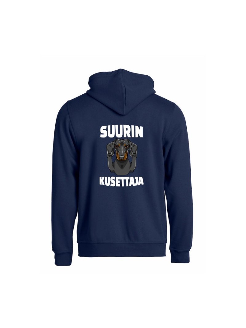 "SUURIN KUSETTAJA"  full zip hoodie