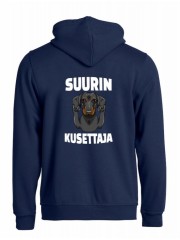 "SUURIN KUSETTAJA"  full zip hoodie