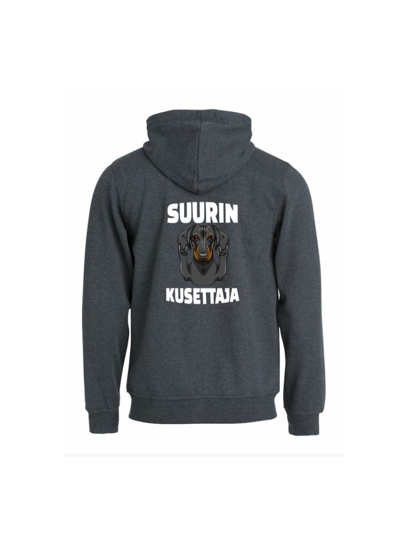 "SUURIN KUSETTAJA"  full zip hoodie