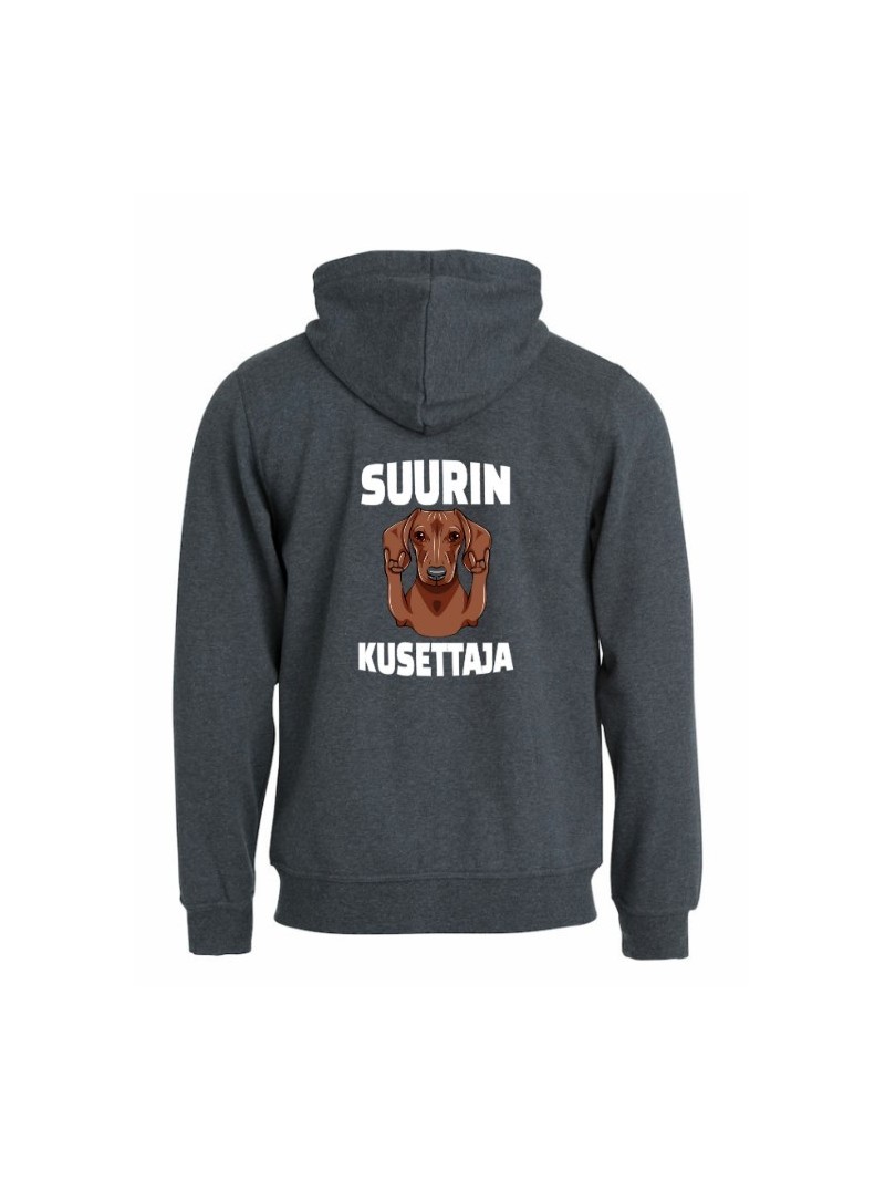 "SUURIN KUSETTAJA"  full zip hoodie 2