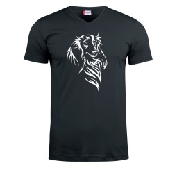 Pitkis silhuetti, v-neck