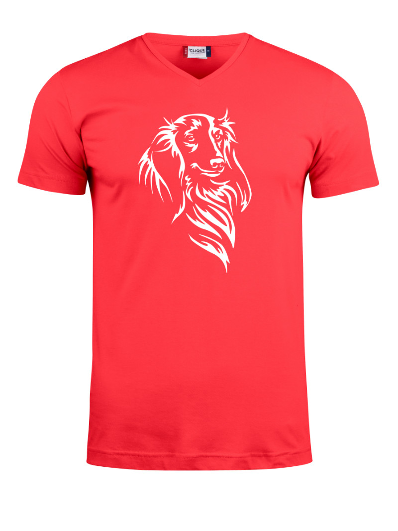 Pitkis silhuetti, v-neck