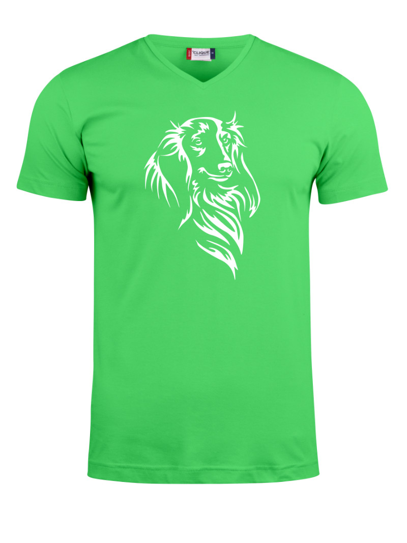 Pitkis silhuetti, v-neck