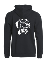 Huppari full zip "Lyhkis silhuetti"