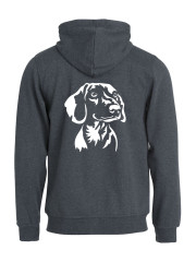 Huppari full zip "Lyhkis silhuetti"