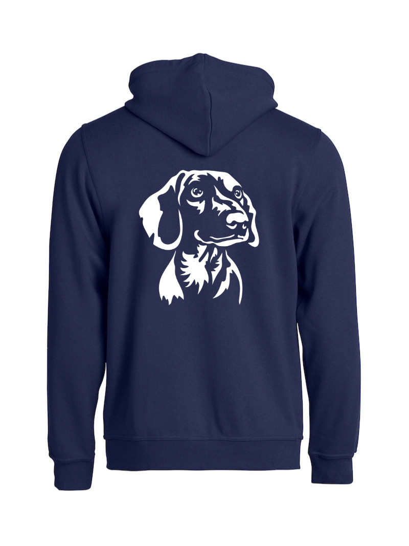 Huppari full zip "Lyhkis silhuetti"