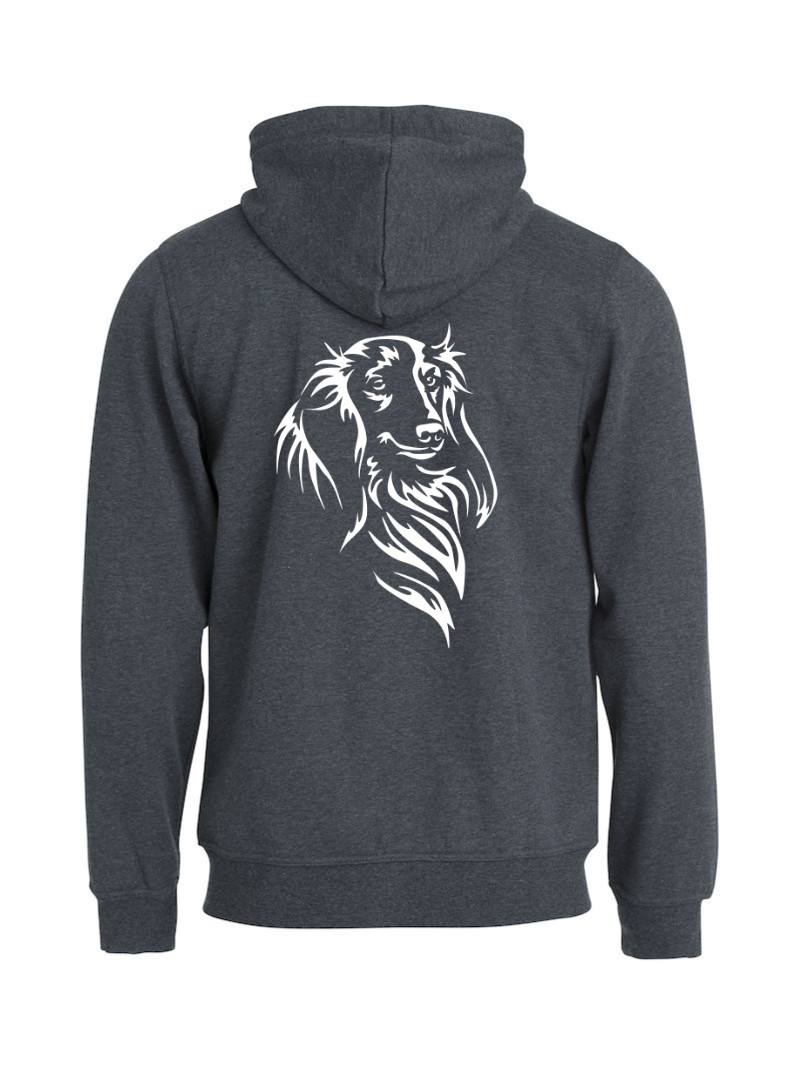 Huppari full zip "Pitkis silhuetti"