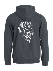 Huppari full zip "Pitkis silhuetti"