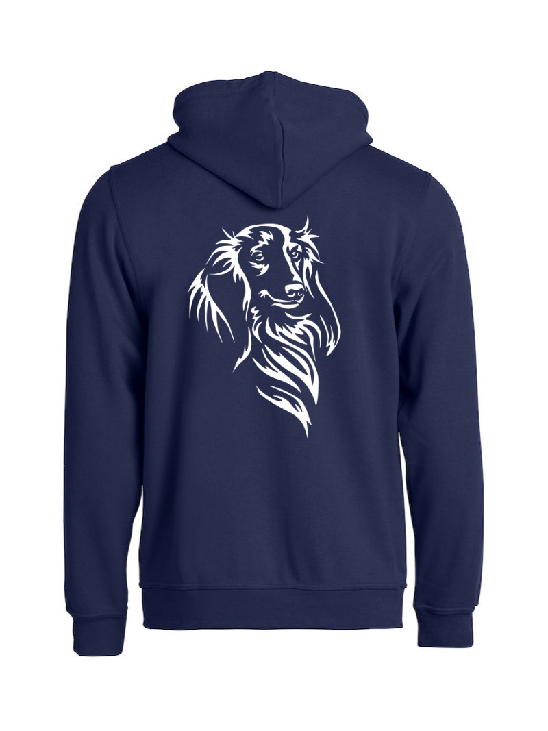 Huppari full zip "Pitkis silhuetti"