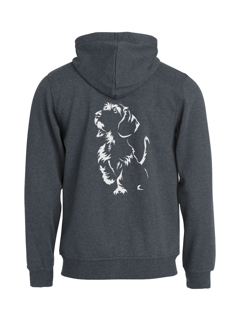 Huppari full zip "Karkkari silhuetti"