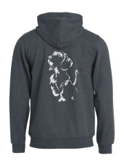 Huppari full zip "Karkkari silhuetti"