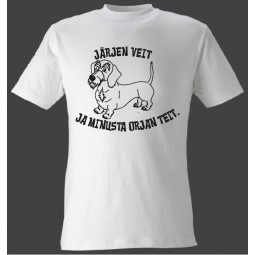 "Järjen veit!" Karkeakarvainen mäyräkoira